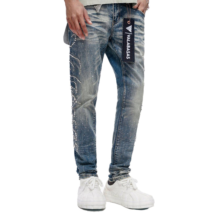 Licium Dark Blue Skinny Jeans