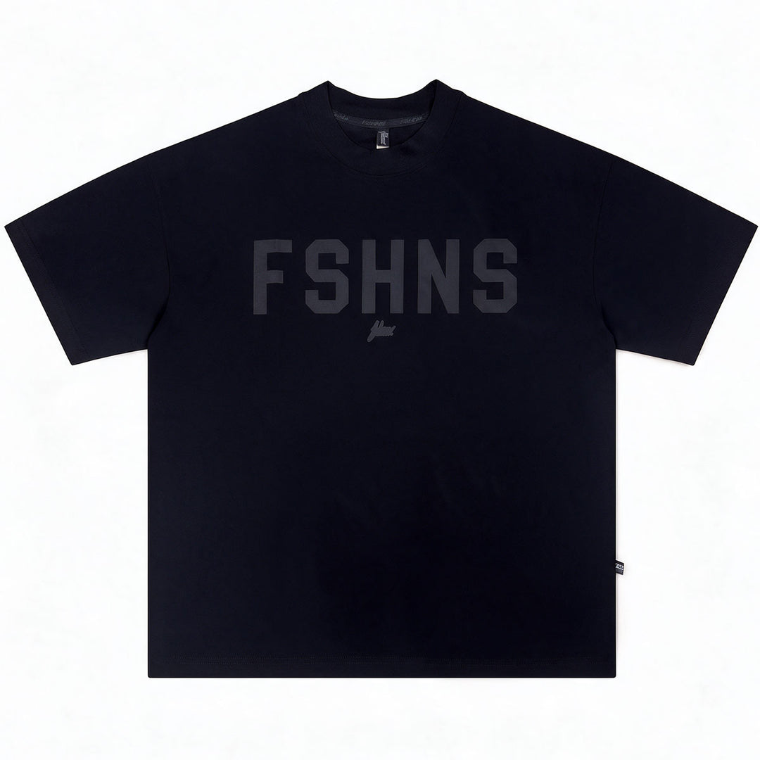 Varsity Logo Oversize Tee (Full Black)