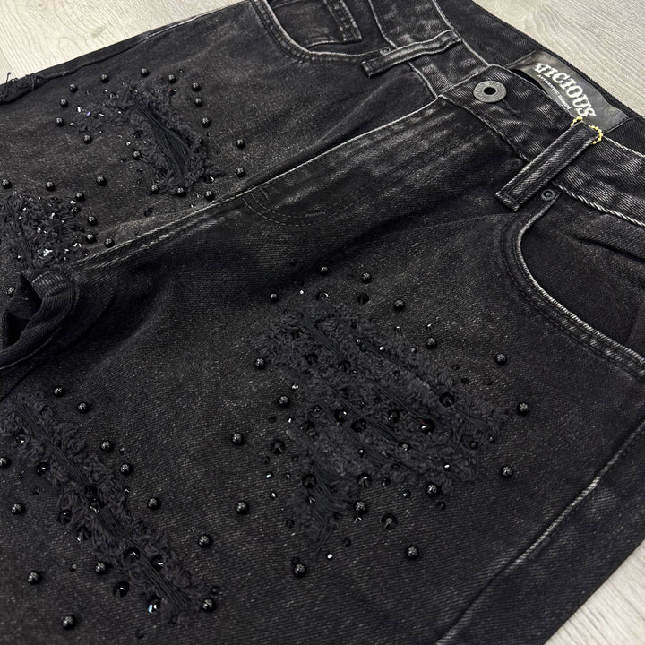 Relaxed Flare Denim (Black)