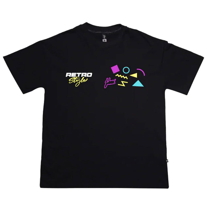 Retro Style Oversize Tee (Black)