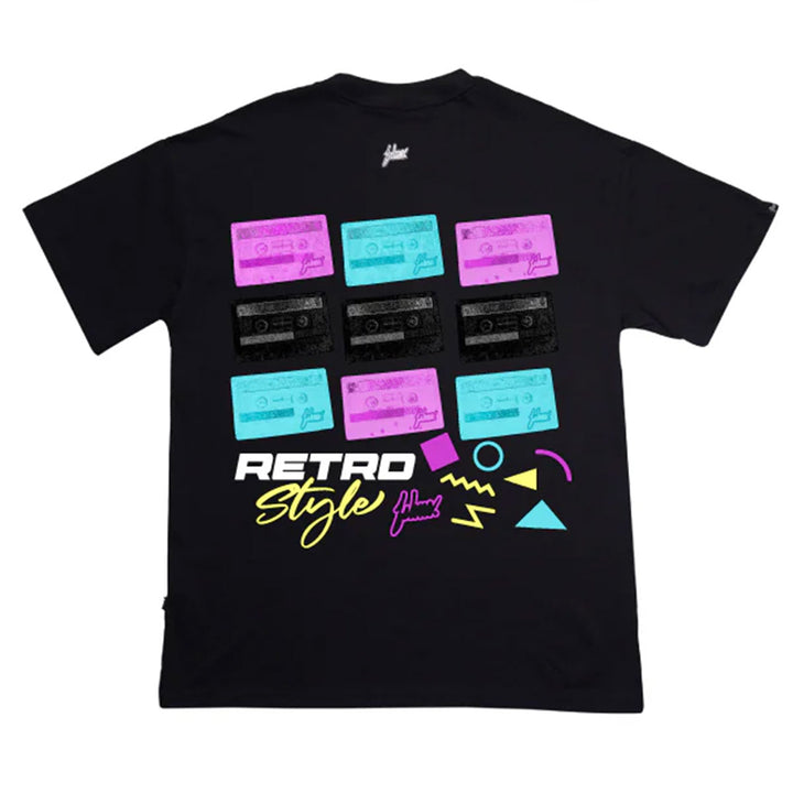 Retro Style Oversize Tee (Black)