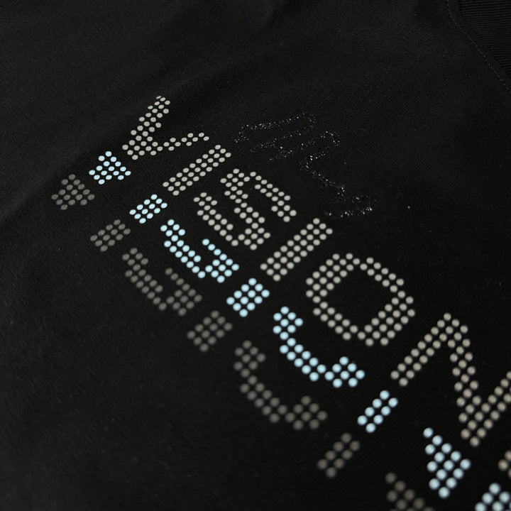 Visionary Dot Oversize Tee (Black / Aqua)