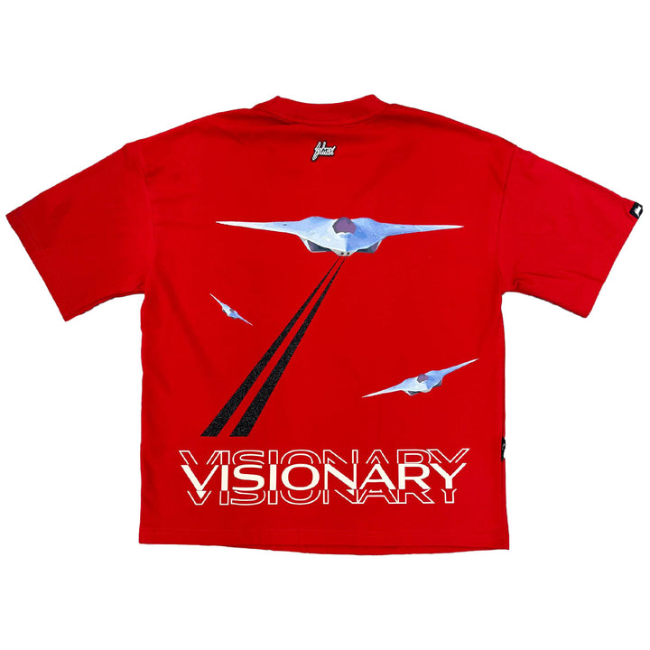 Laser Jet Boxy Tee (Red)