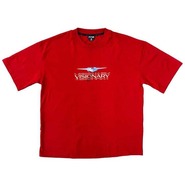 Laser Jet Boxy Tee (Red)