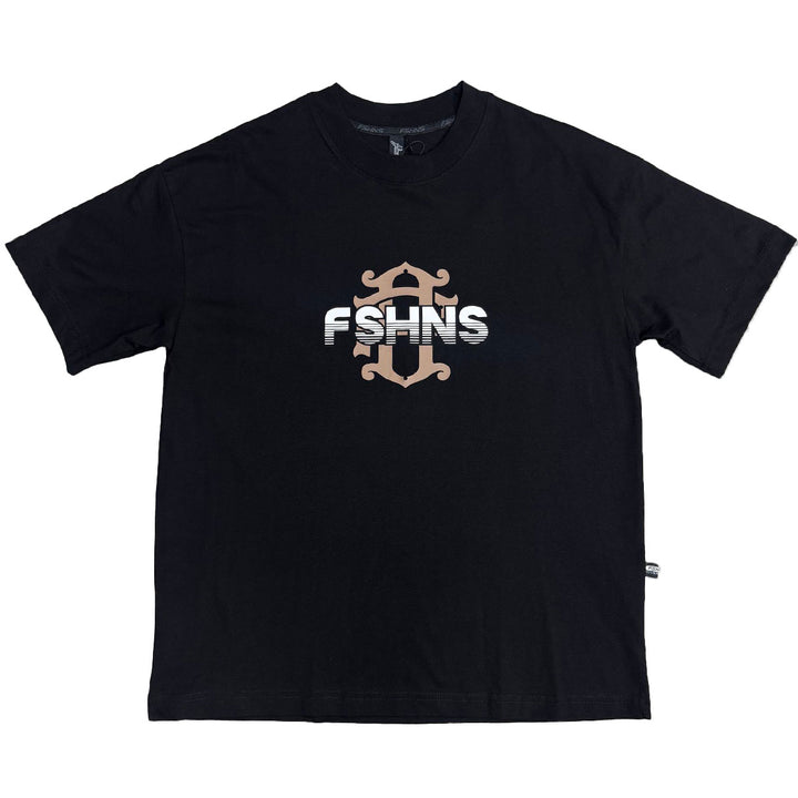 Visionary Monogram Oversize Tee (Black / Brown)