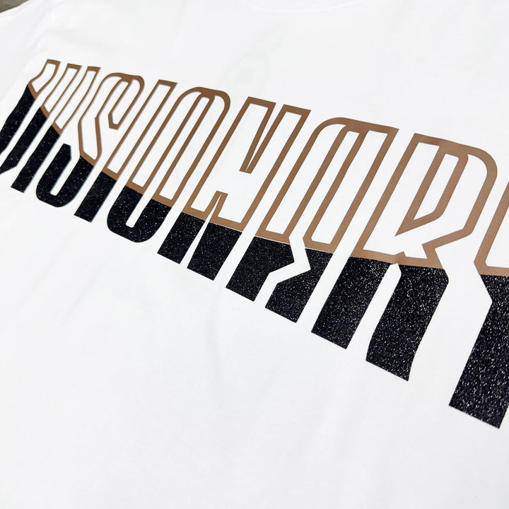 Visionary Glitter Oversize Tee (White)