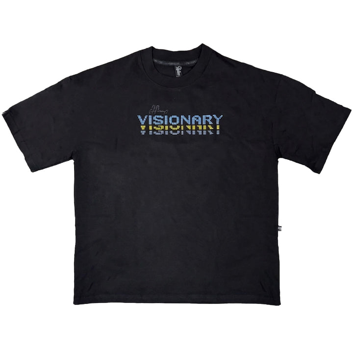 Visionary Dot Oversize Tee (Aqua / Yellow)