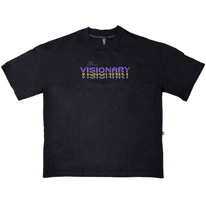Visionary Dot Oversize Tee (Black / Yellow)