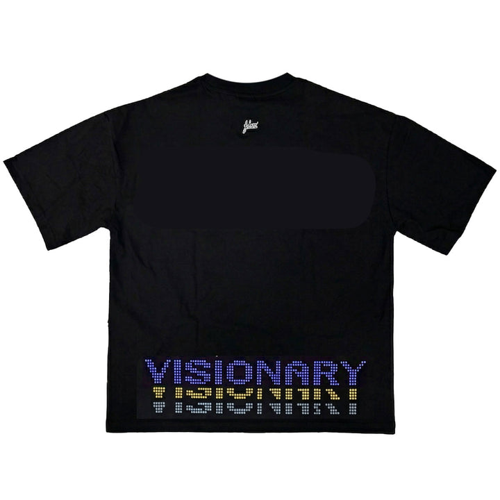 Visionary Dot Oversize Tee (Black / Yellow)