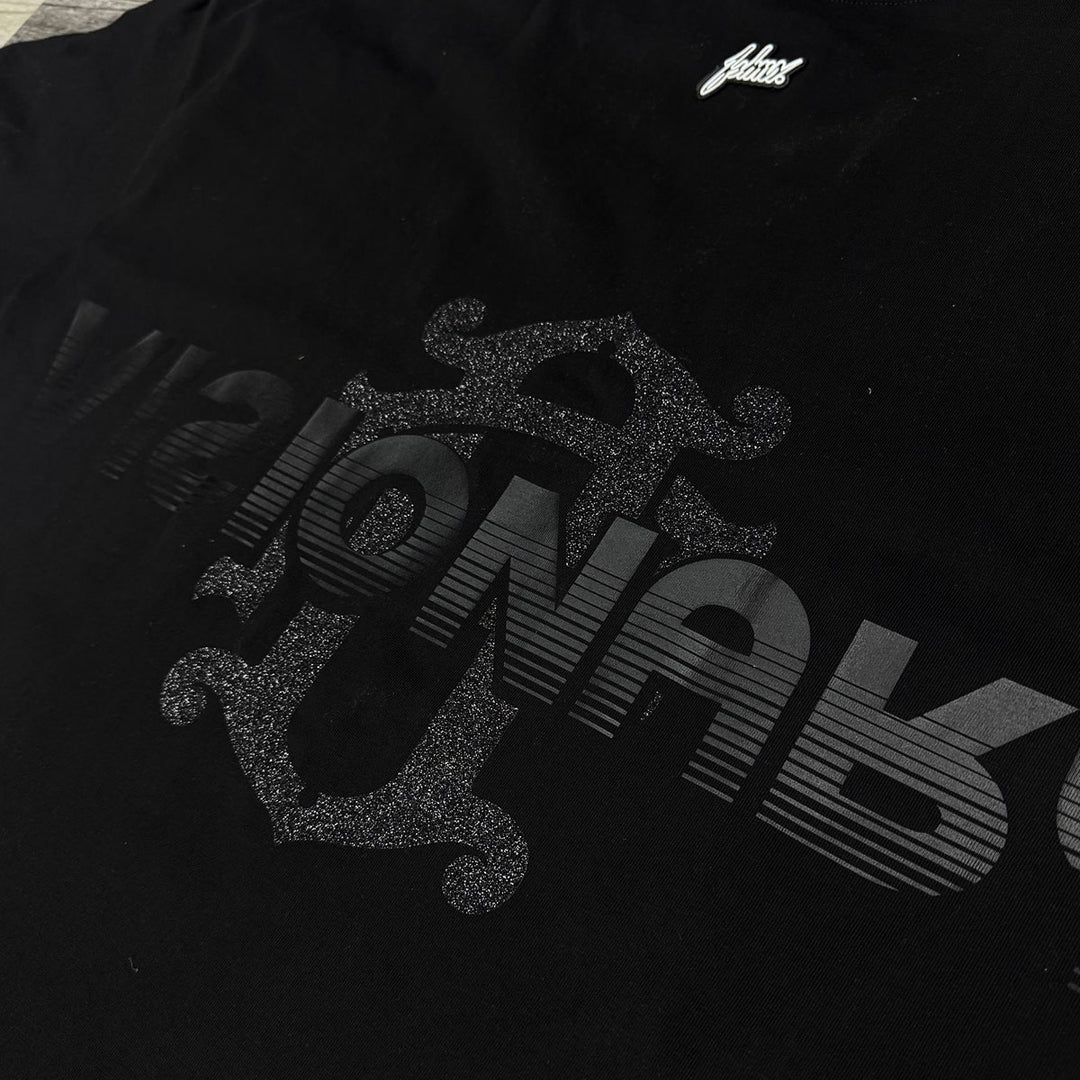 Visionary Monogram Oversize Tee (Full Black)