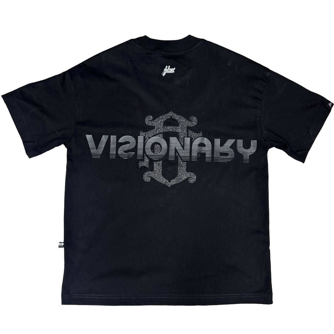 Visionary Monogram Oversize Tee (Full Black)