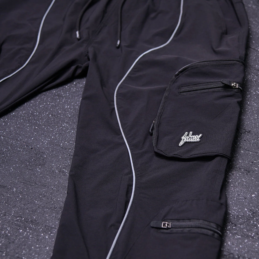 Baggy Vortex Reflective Pants (Black)