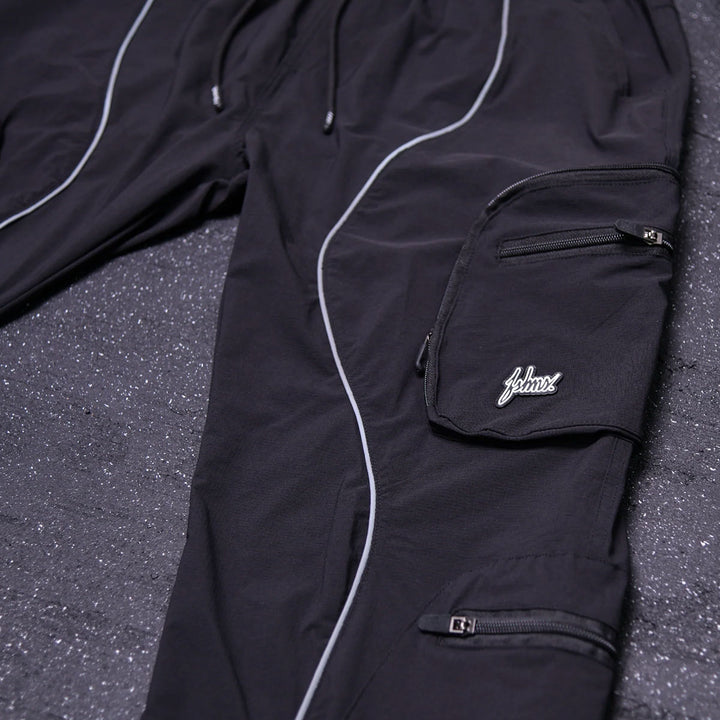 Baggy Vortex Reflective Pants (Black)