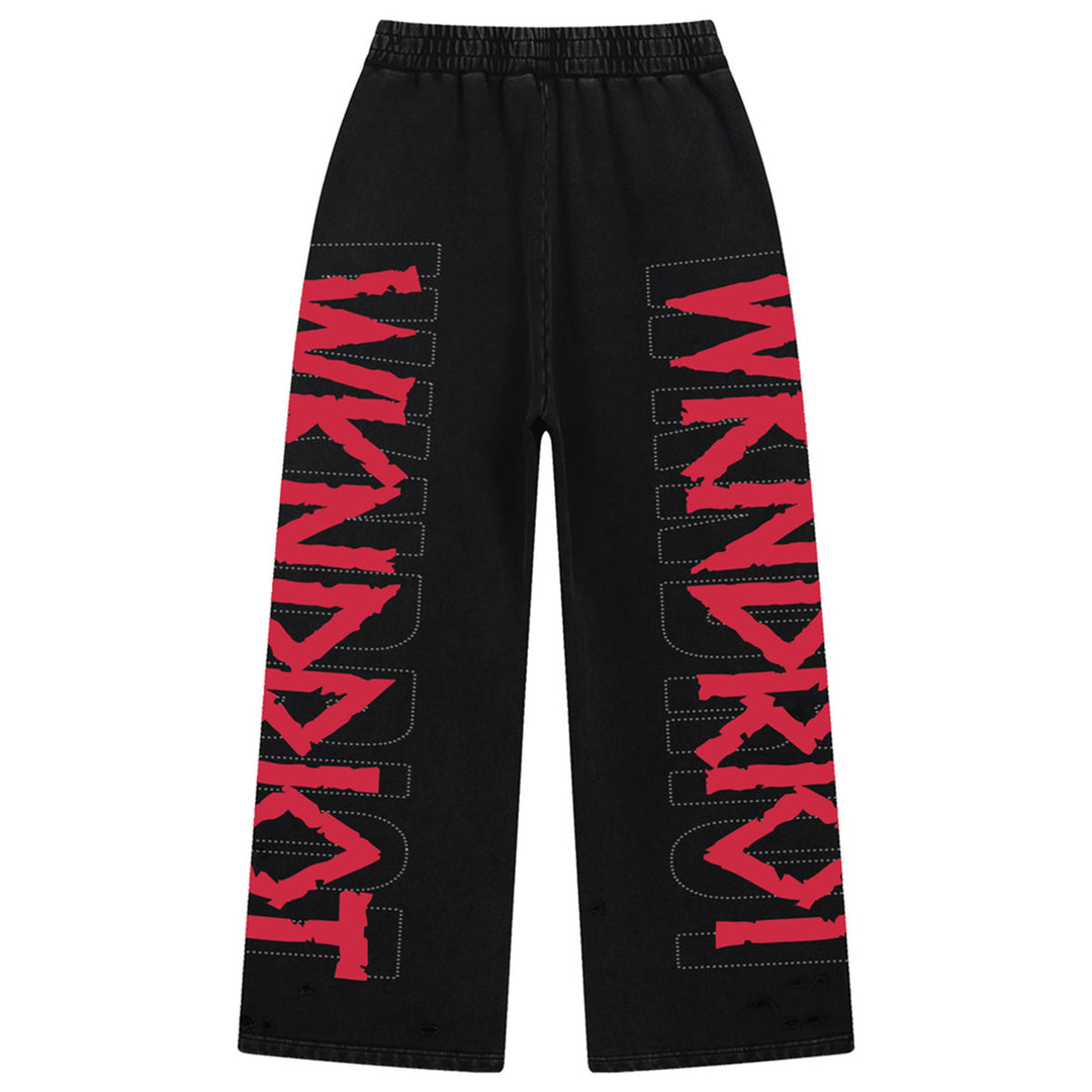 10AK Rhinestone Sweatpants (Black)