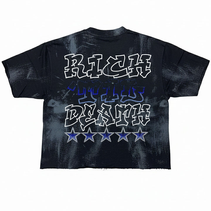 Wanted Cropped Tee (Black)