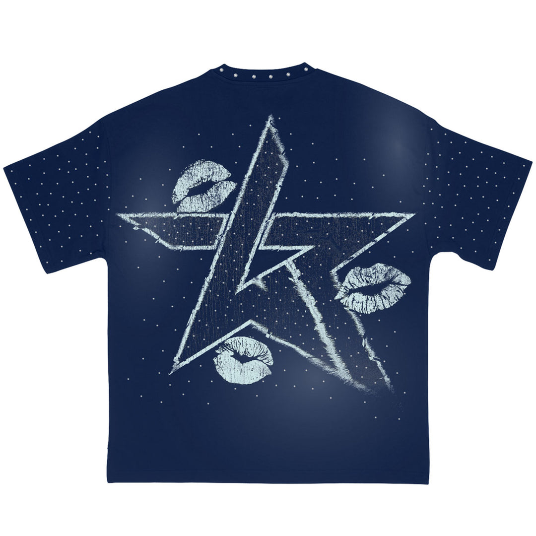 Born a Star Blue Tee (Blue)