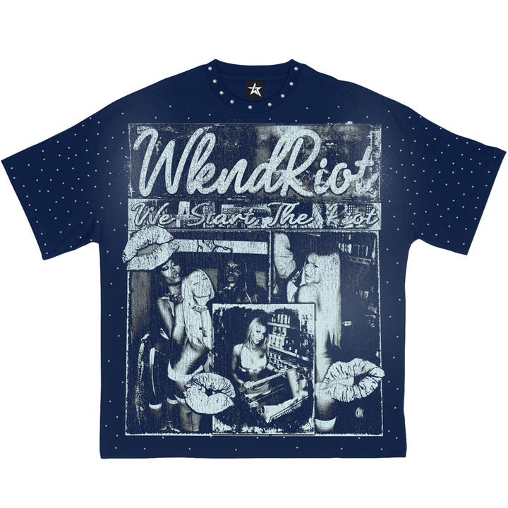 Born a Star Blue Tee (Blue)