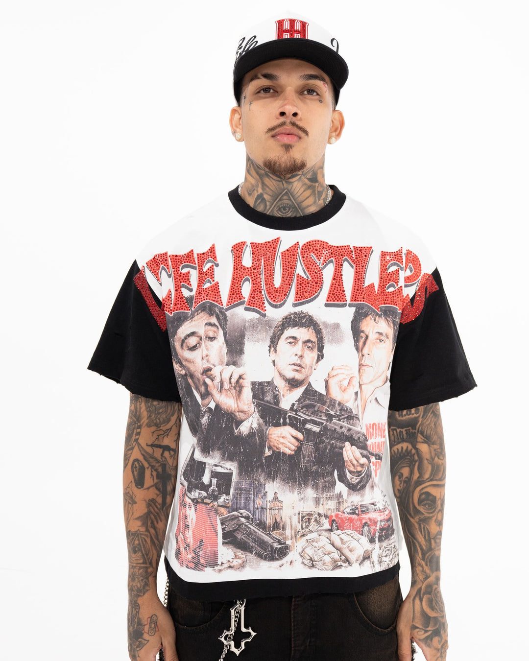 LH Montana Rhinestone Tee (White)