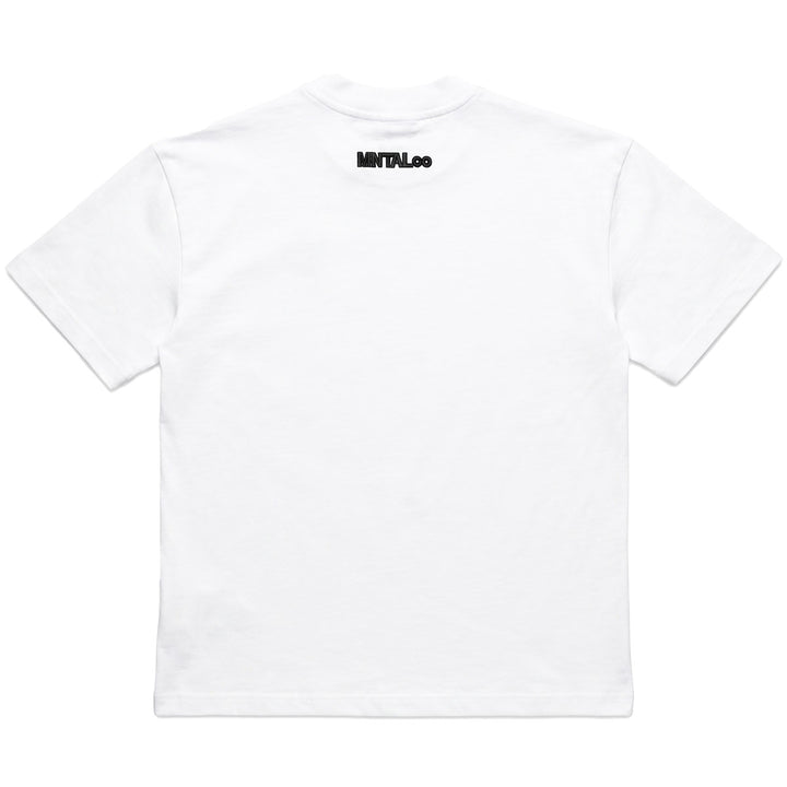 Embroidered M Oversize Tee (White)