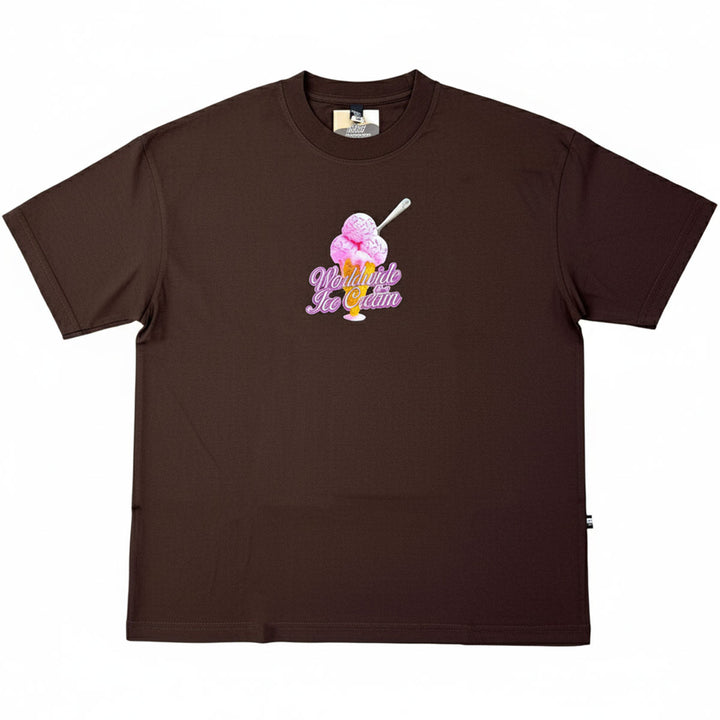 Ice Cream Cone Oversize Tee (Brown)
