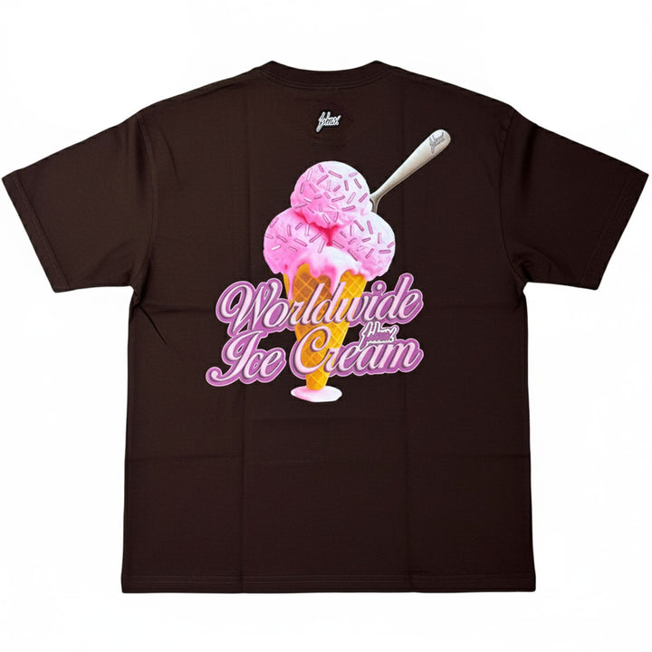 Ice Cream Cone Oversize Tee (Brown)