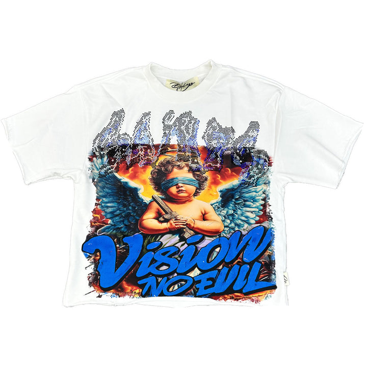 Saints Cropped Tee (White)