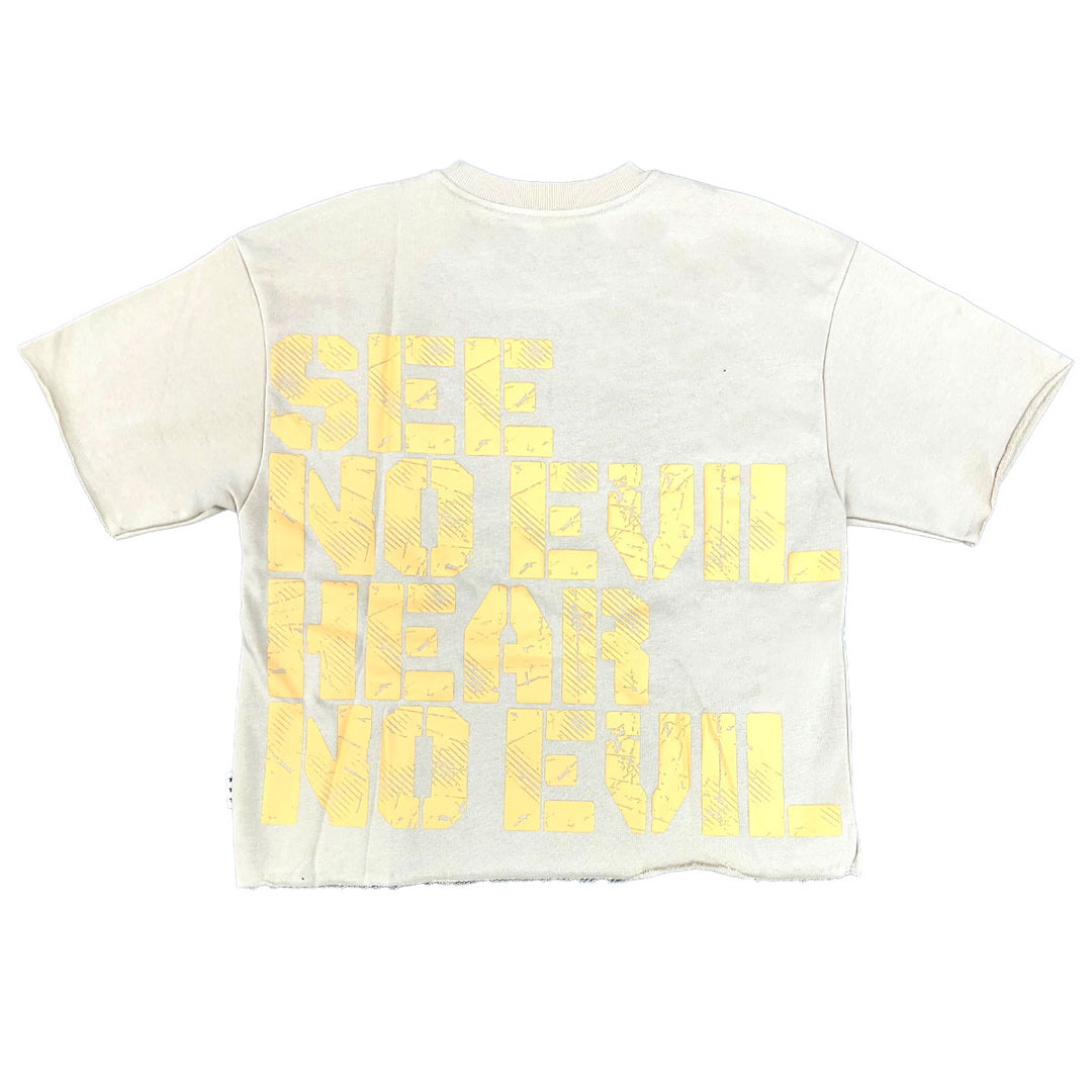 Saints Cropped Tee (Beige)