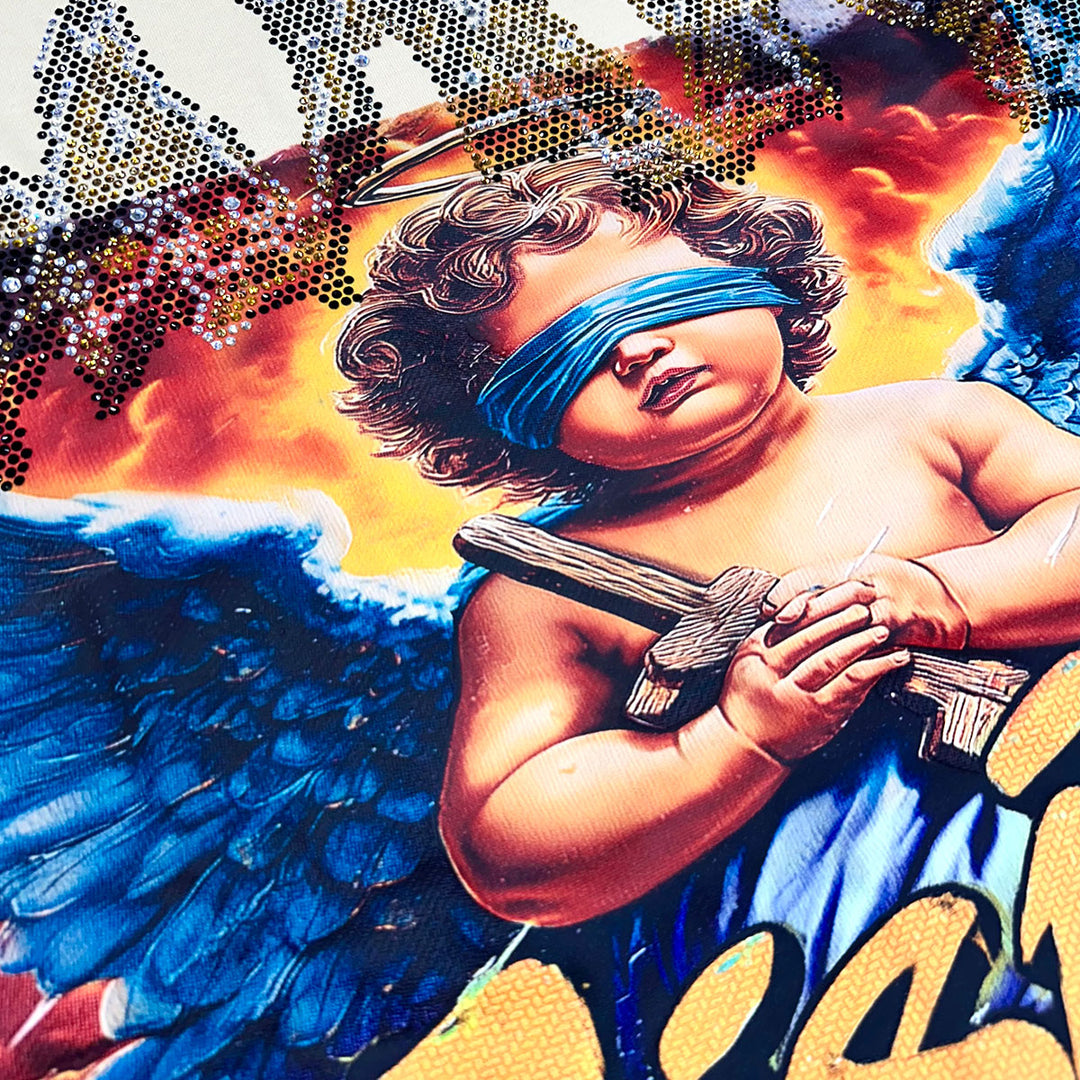 Saints Cropped Tee (Beige)