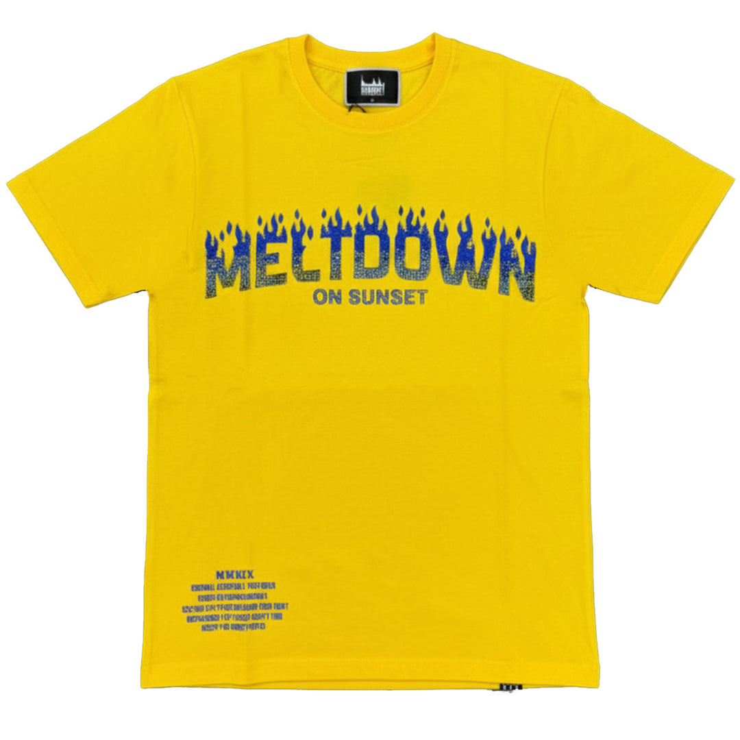 Meltdown Regular Rhinestone Tee (Yellow)
