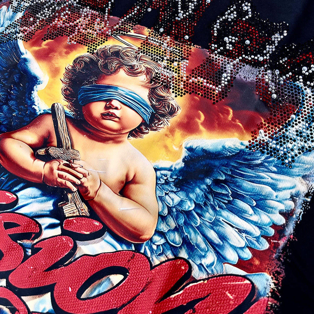 Saints Cropped Tee (Black)