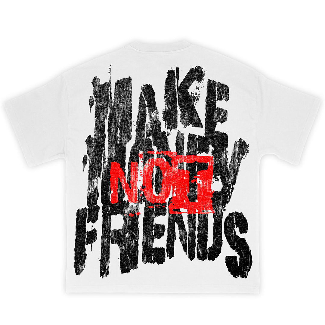 Make Money Not Friends Tee (White)