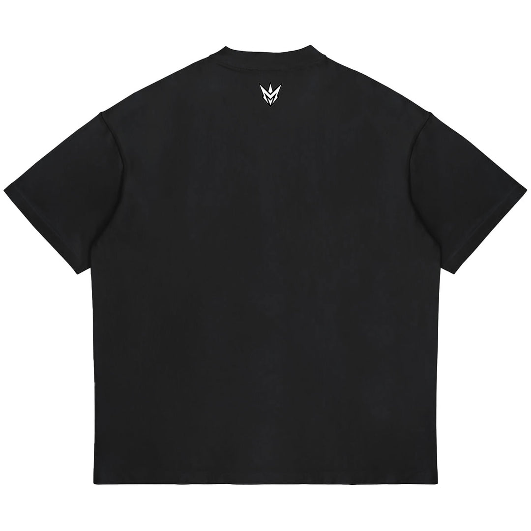 M Spike Rhinestone Tee (Black / Red)