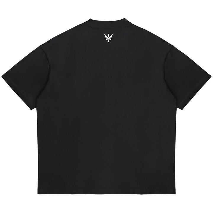 M Spike Rhinestone Tee (Black / Red)