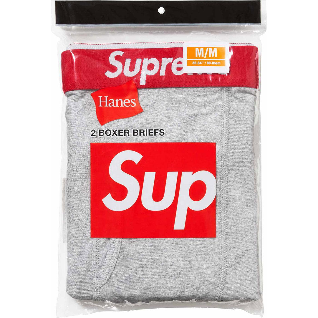 Hanes Boxer Briefs Two Pack (Heather Grey)