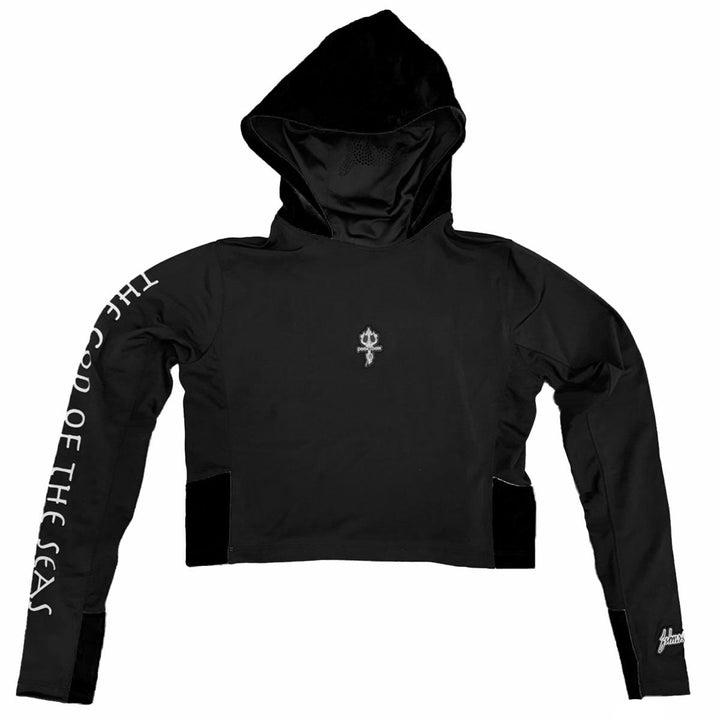 Trident Women Hooded Shirt (Black)