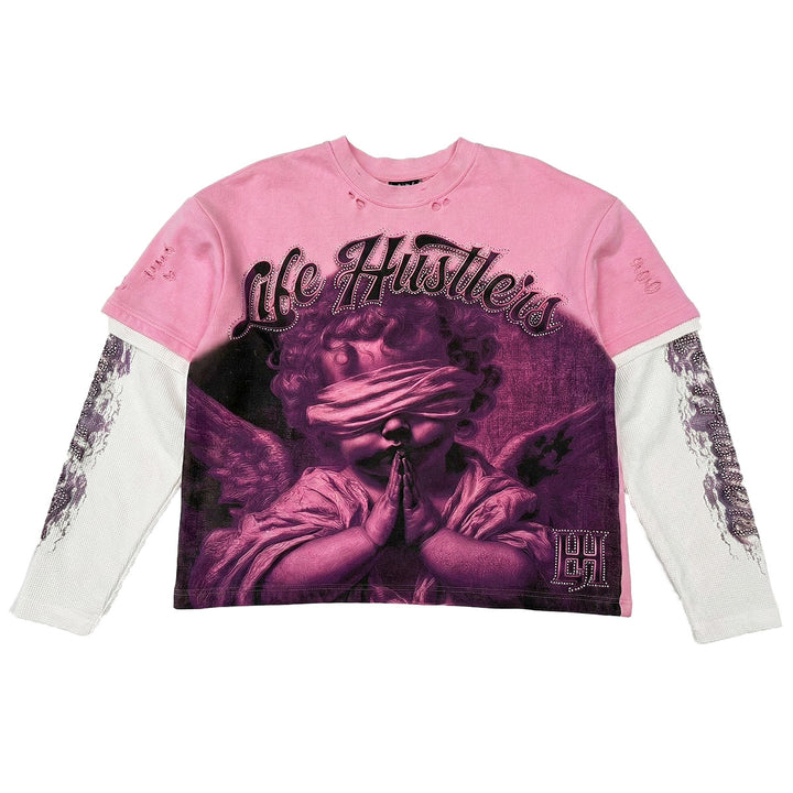 Blind Long Sleeve Tee (Pink)