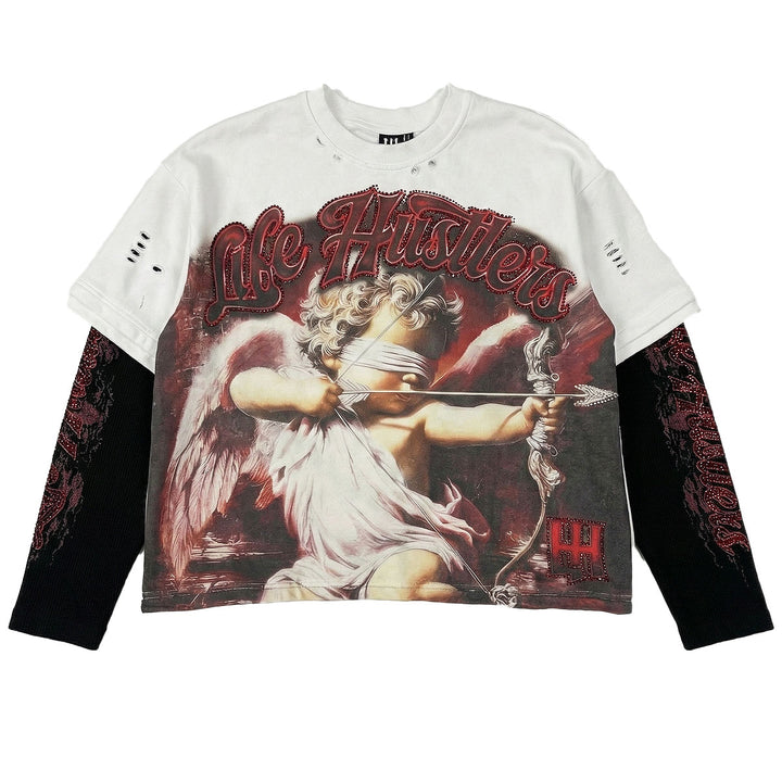 Cupid Long Sleeve Tee (White)