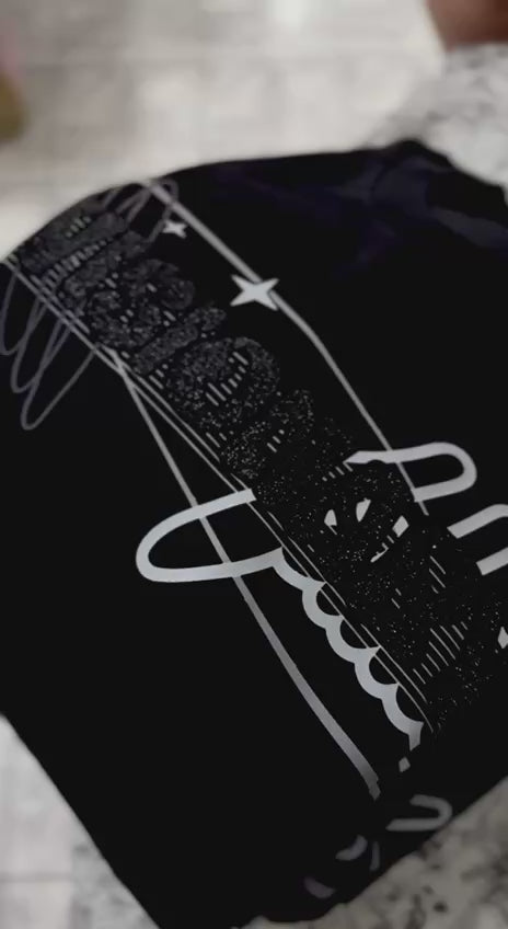 Galactic Visionary Oversize Tee (Black / Silver)