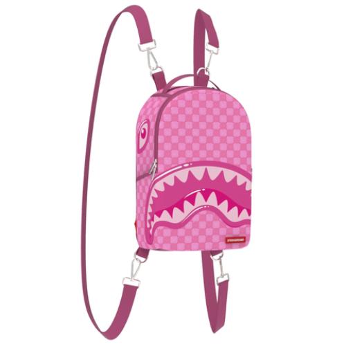 Pink New Check Faces Mini Backpack