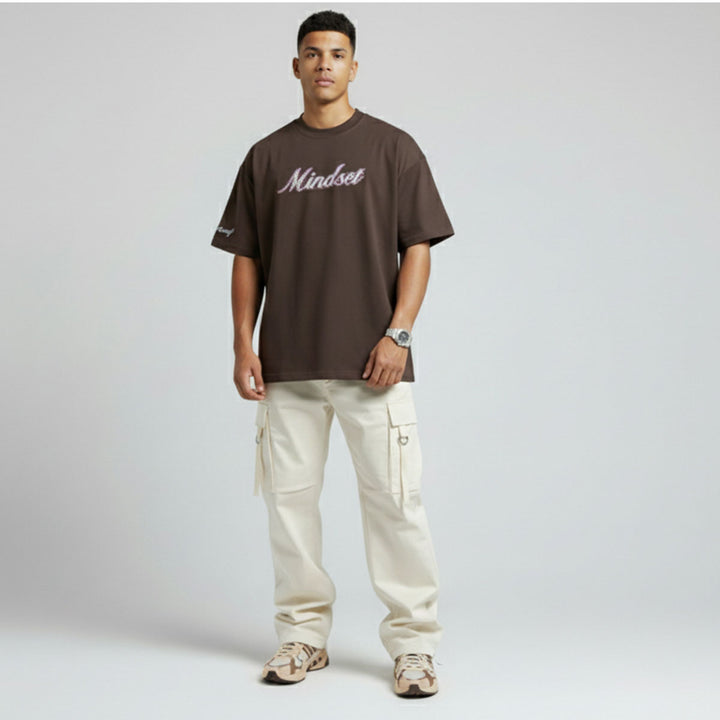 Believe in Yourself Oversize Tee (Dark Brown)