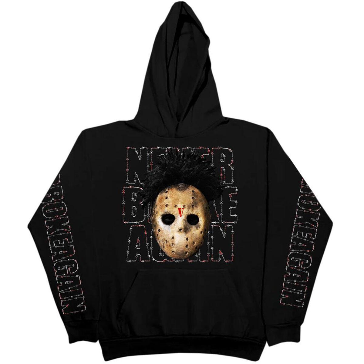 NeverBrokeAgain Vlone Haunted Hoodie Black