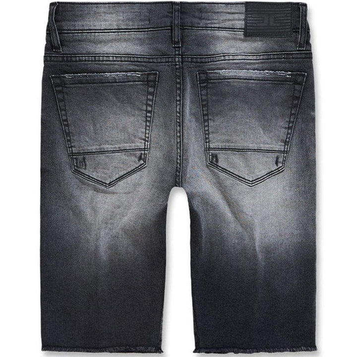 Arlington Denim Shorts (Industrial Black) Rear | Jordan Craig