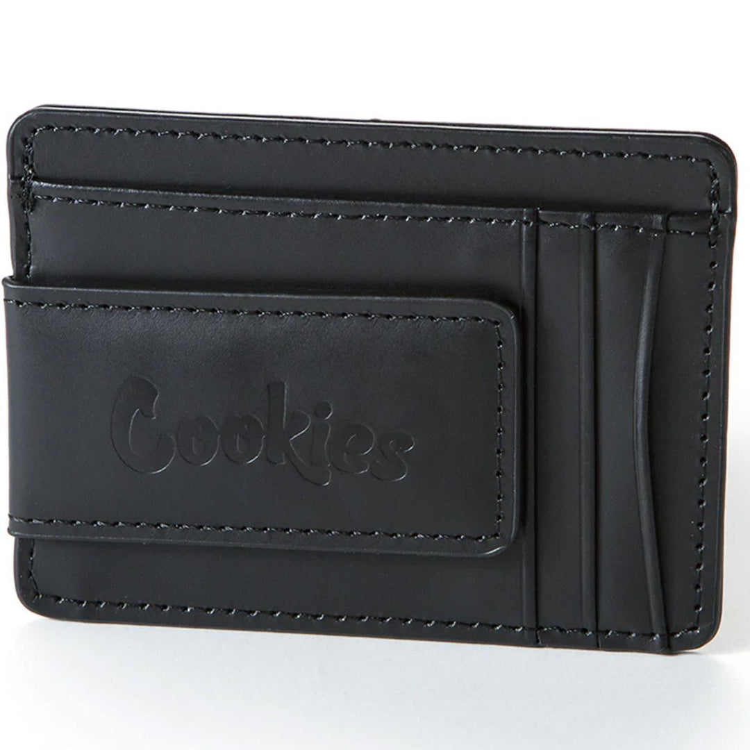 Big Chips and Cookie Money Clips Leather Card Holder (Black)