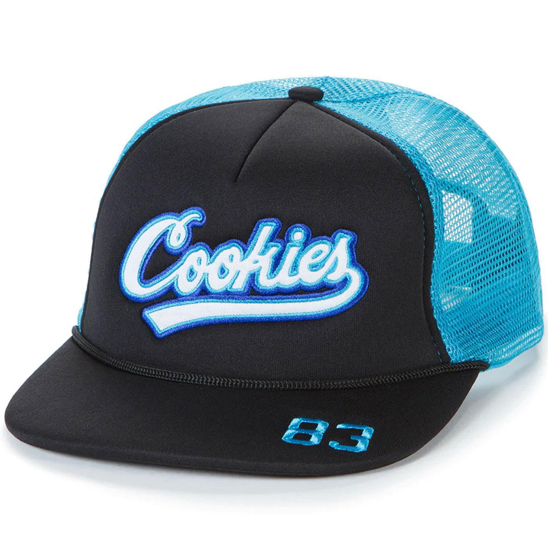 Puttin' In Work Trucker Hat (Black/Blue) | Cookies Clothing