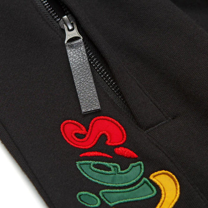 Montego Bay Embroidered Fleece Shorts (Black) New | Cookies Clothing