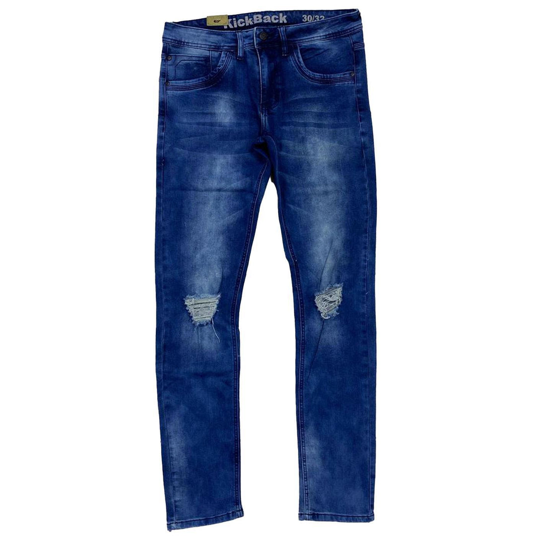 East Vivid Blue Skinny Jeans | KickBack Jeans