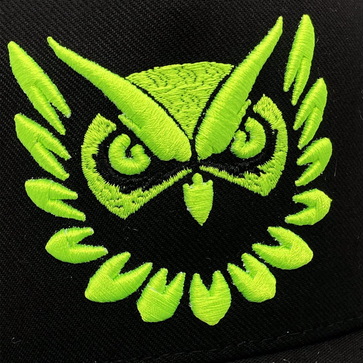 Owl Vision Hat (Black/Neon) Detail | See You