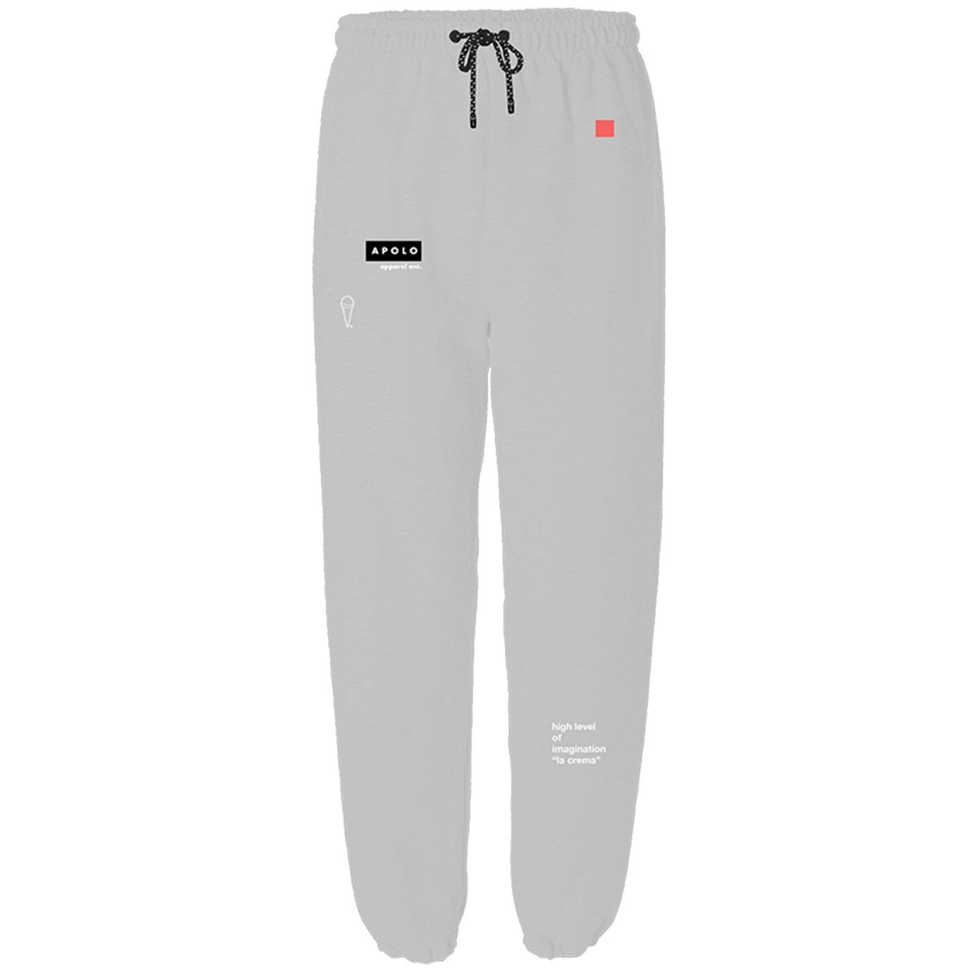 Squarebox Logo Sweatpants (Grey) | Apolo Apparel