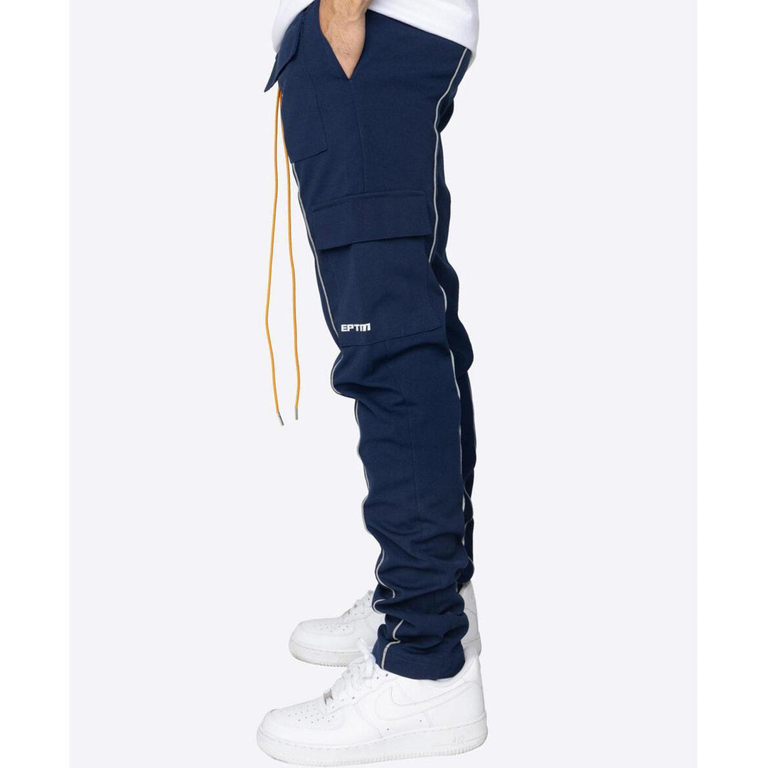 Reflective Piping Cargo Pants 3.0 (Navy) Sides | EPTM