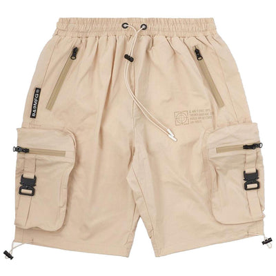 Combat Nylon Shorts (Cream) | 8&9 Clothing